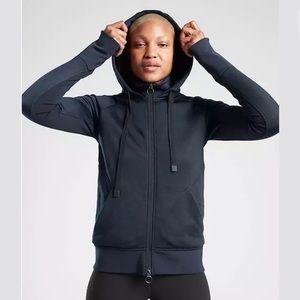 Athleta Triumph Luxe Shine Hoodie, size Medium